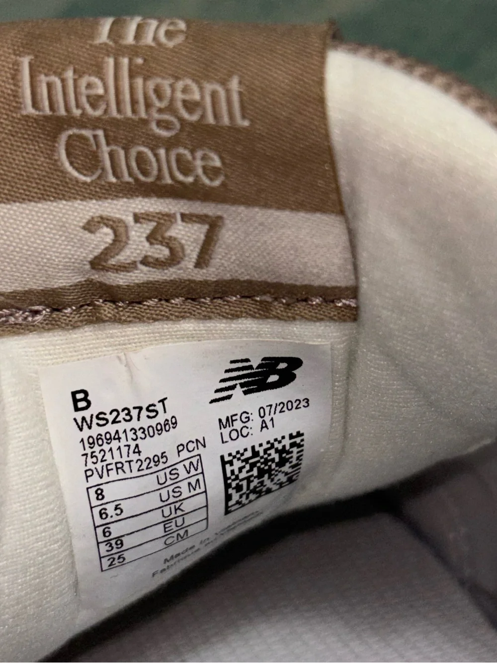 New Balance WS237ST Driftwood/Granite Women's Running Shoes size 8